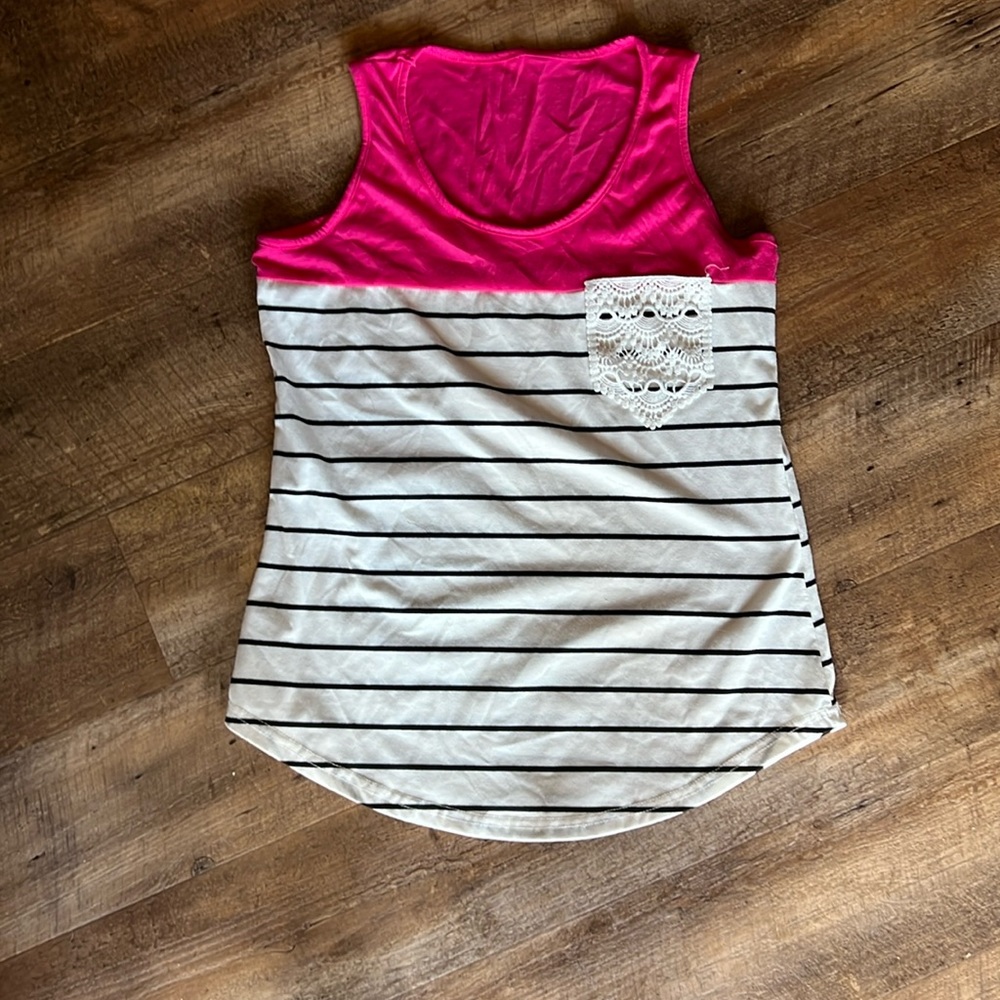 Size medium striped tank top